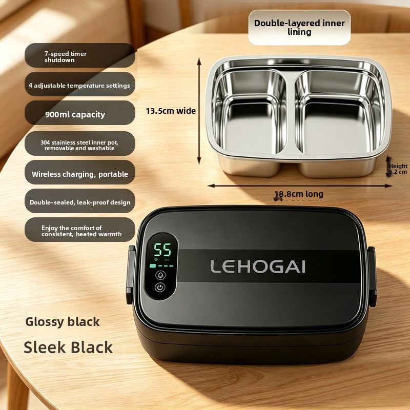 USB Rechargeable Electric Lunch Box, Heated Food Container