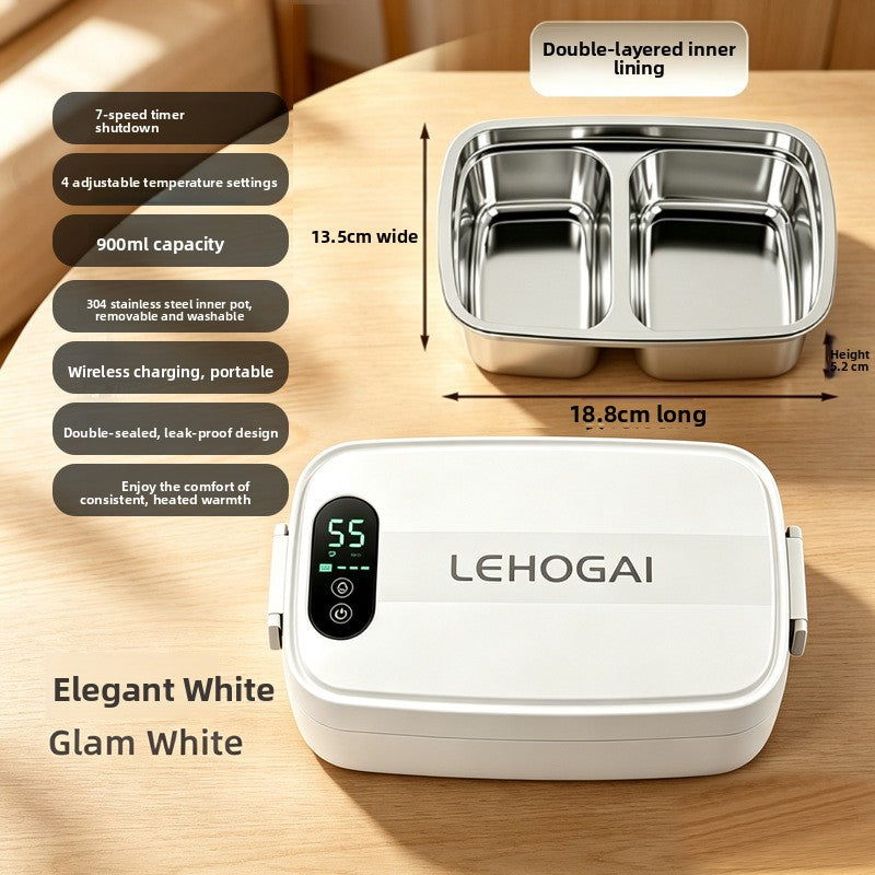 USB Rechargeable Electric Lunch Box with Insulation