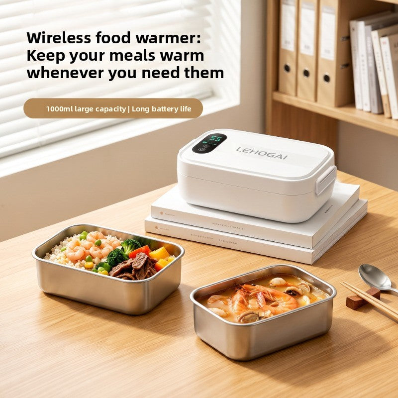 USB Rechargeable Electric Lunch Box, Heated Food Container
