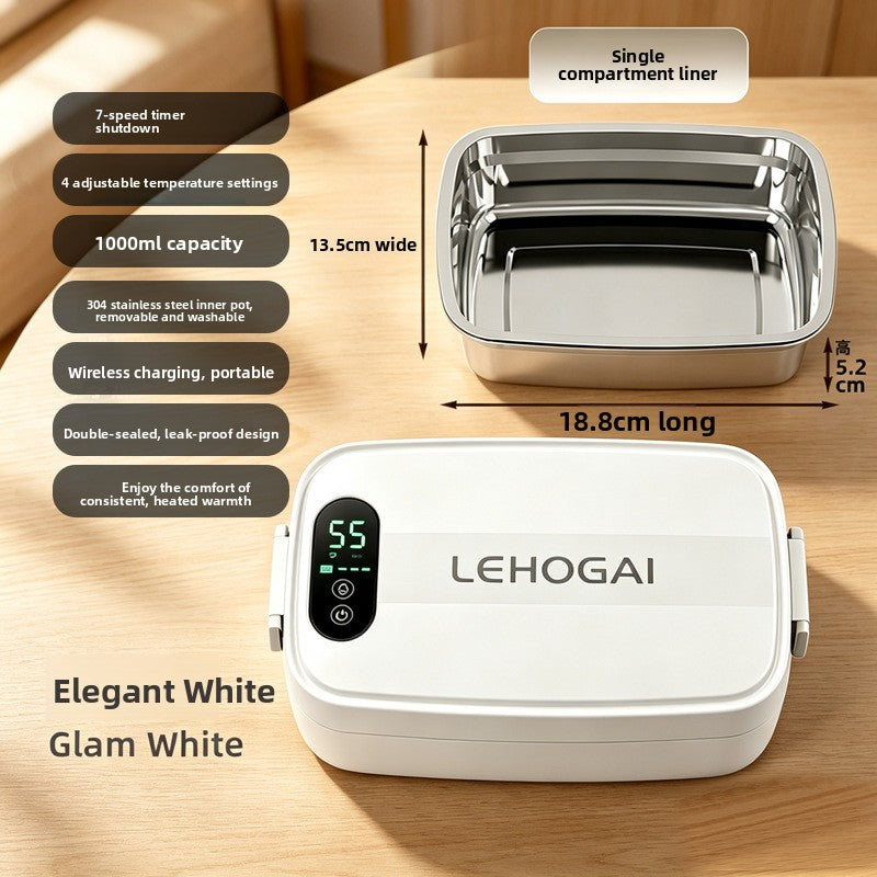 USB Rechargeable Electric Lunch Box with Insulation
